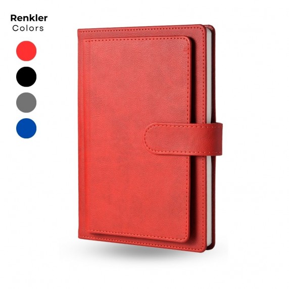 Çift Kapaklı Termo Deri Tarihsiz Defter 